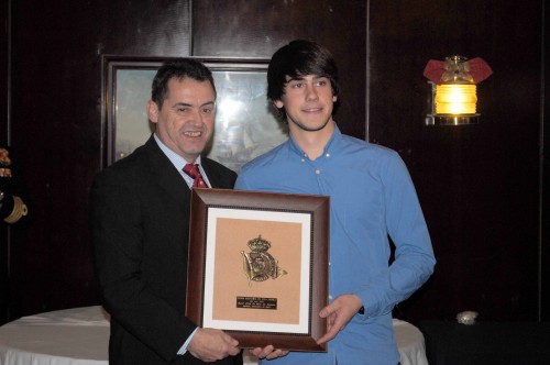 6Rafael Campelo mejor deportista Vela Ligera RCM Aguete recibe premio del Presidente Real Federación Española Vela (Medios)