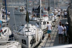 2Barcos esta mañana en Sanxenxo