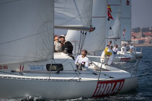 3La competición de la ¡HOLA! Ladies Cup se desarolló en la bahía de Baiona - Foto Lalo R. Villar