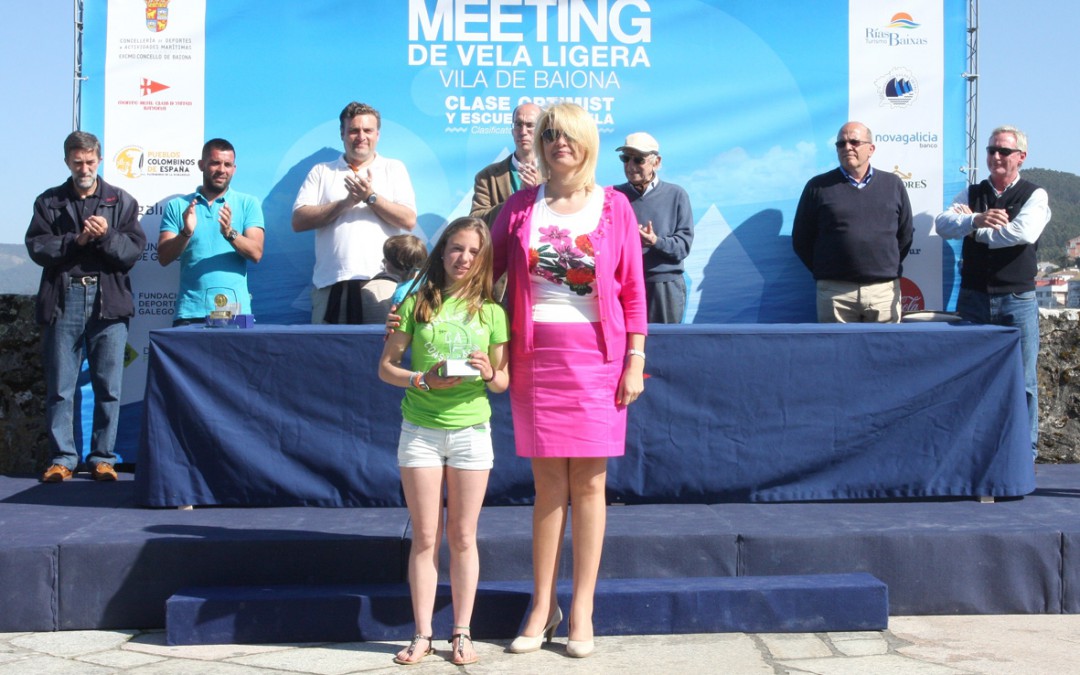 MARÍA DIZ DEL REAL CLUB NÁUTICO DE VIGO GANA EL I MEETING INTERNACIONAL DE LA CLASE OPTIMIST DISPUTADO EN BAIONA