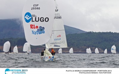 Dominio Gallego en el campeonato del mundo de Platu 25 de Portosin con podio compartido con Italia