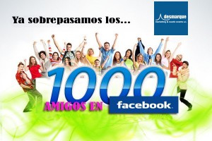 Objetivo conseguido!!!!!! 1000 seguidores en Facebook