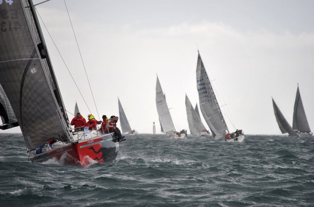 Etapa muy difícil la que tuvieron este pasado sábado los participantes en la 4ª Etapa Concello de Marín, Regata Interclubes Ría de Pontevedra