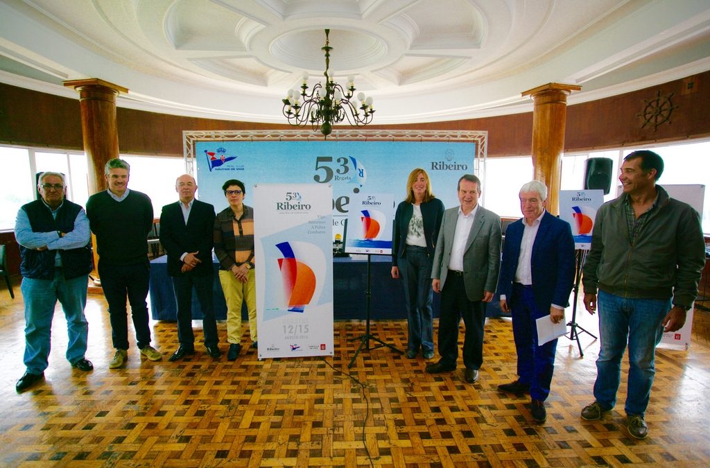 “Velas de colores”,  imagen del cartel de la 53ª Regata Ribeiro – Rías de Galicia