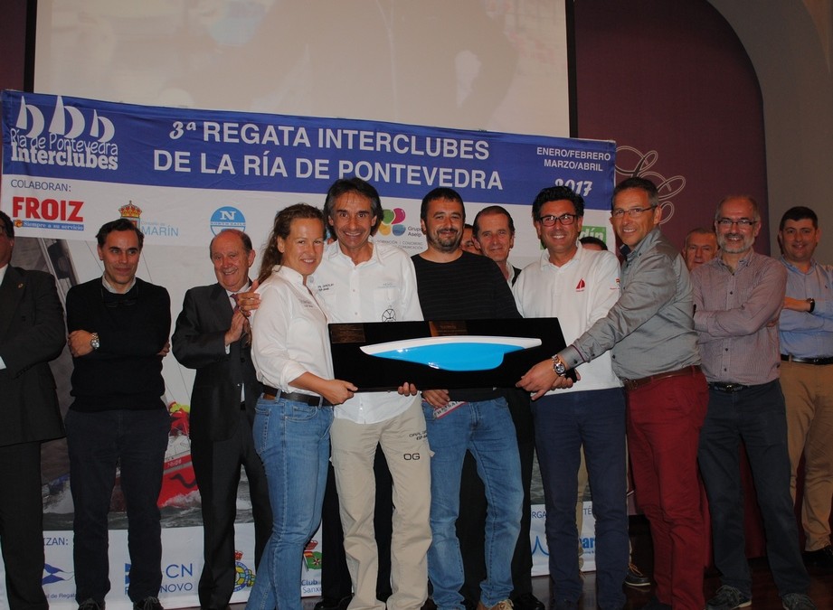 Espectacular final de la 3ªRegata Interclubles de Cruceros de la Ría de Pontevedra