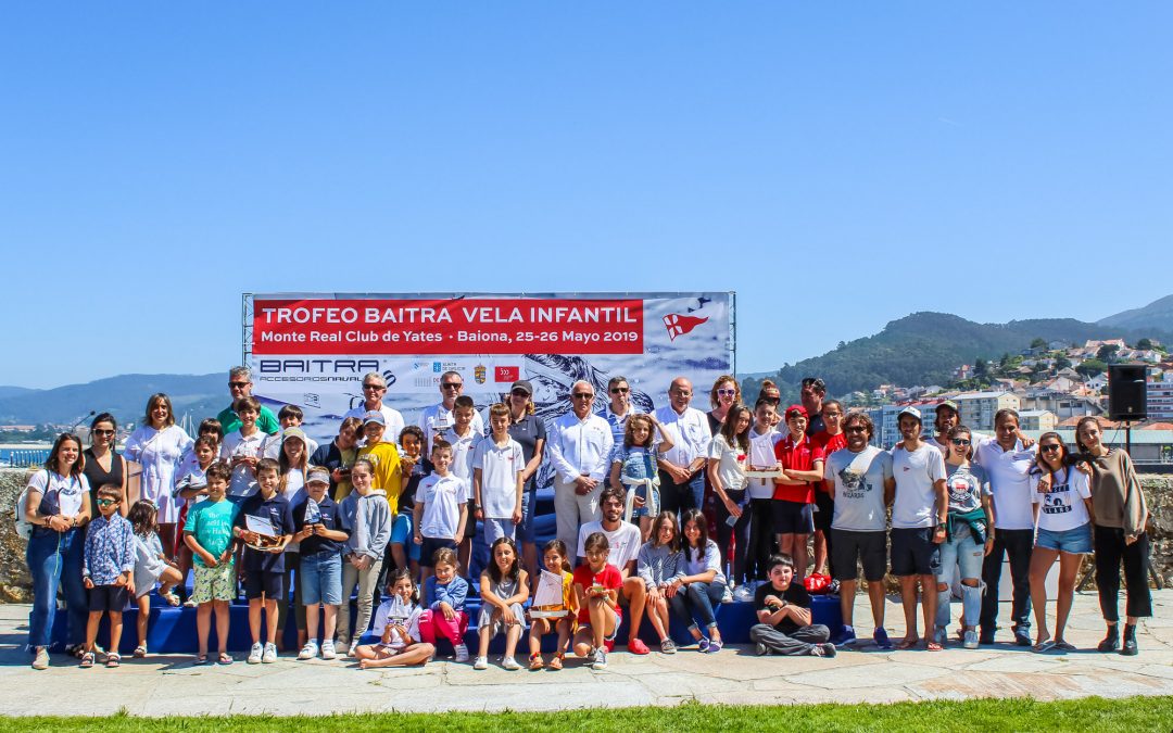 El náutico de Vigo y el Monte Real se reparten los triunfos del Trofeo Baitra de vela infantil