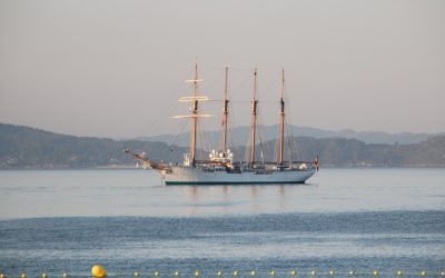 El Juan Sebastián Elcano ya está en Sanxenxo