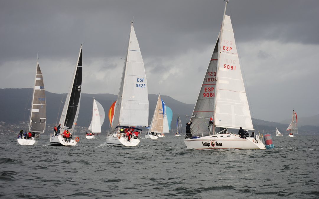 Magnífica jornada para regatear la que tuvo la tercera prueba del XXI Trofeo de Navidad cruceros en la Ría de Pontevedra