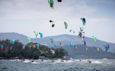 La ensenada de San Simón se prepara para acoger la tercera edición del KiteFest Cesantes