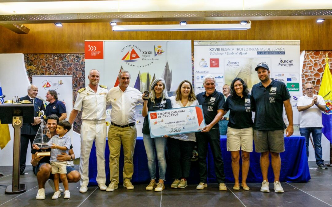 El Abama Resort Tenerife se impone en el II Trofeo Canarias de Cruceros, al alzarse como vencedor absoluto, en los Trofeos Infantas de España y Princesa de Asturias.