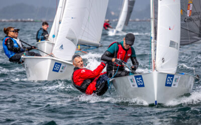 Pablo Cabello y Óscar Romero, campeones absolutos de la Copa de España de Vaurien en Vilagarcía