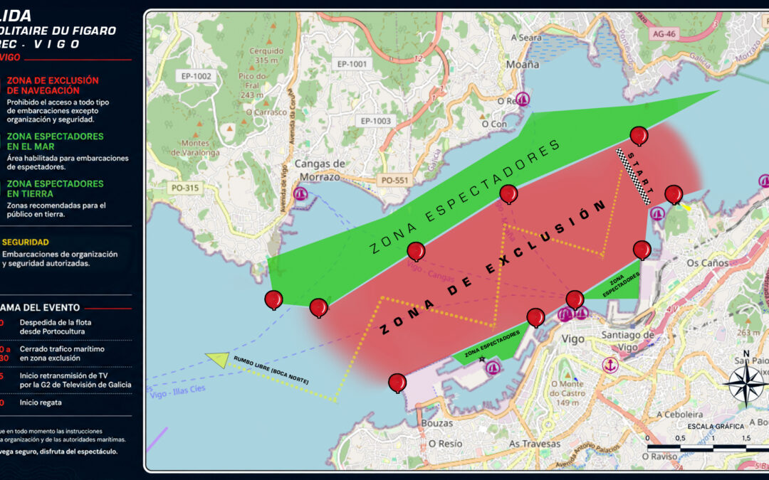 Todo preparado para la gran salida de Vigo de La Solitaire du Figaro Paprec