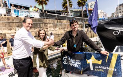 Tom Dolan conquista Vigo y gana la primera etapa de La Solitaire du Figaro Paprec